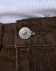 Loose Fit kalıp Erkek Kahve Kot Pantolon 252652