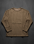 Geniş Yaka Reglan Kol Polar Erkek Kahve Sweatshirt 257049