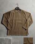 Geniş Yaka Reglan Kol Polar Erkek Kahve Sweatshirt 257049