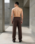 Kemerli Baggy Erkek Kahve Pantolon 26005