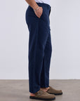 Keten Dokulu Regular Lacivert Erkek Pantolon 261009