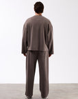 Ottoman Basıc Kahve Erkek Sweatshirt 267064