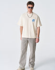Made By İce Nakışlı Taş Oversize Tshirt 4870