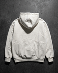 Minimal Baskı Ekru Oversize Sweatshirt 3242