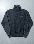 Yarım Fermuarlı Yıkama Efect Oversize Sweatshirt 3245