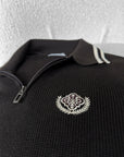 Yarım Fermuar Erkek Regular Kahve Triko Tshirt
