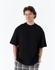 Basic Siyah Oversize Tshirt 4812