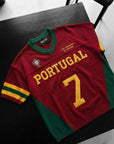 Portekiz Aplikeli Triko Oversize Tshirt