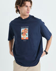Vincent Van Gogh Erkek Oversize Lacivert Tshirt 4771