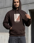 Halı Aplikeli Oversize Kahve Sweatshirt 4959