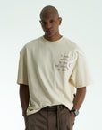 Triko Nakışlı Taş Oversize Tshirt 5068