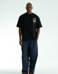 Tablo Detaylı Siyah Oversize Tshirt 5083