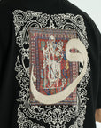 Yüksek Baskılı Eva Nakışlı Siayh Oversize Tshirt 5105