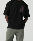 Kabartma Baskı Siyah Oversize Tshirt 5178