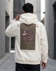 Kurt Desenli Oversize Ekru Sweatshirt 5208