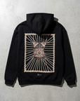 Su Yolu Şeritli Oversize Siyah Sweatshirt 5230