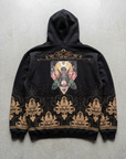 Arı İşleme Oversize Siyah Sweatshirt 5247