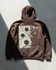 Kelebek İşleme Oversize Kahve Sweatshirt 5259