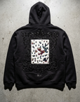 Sırtı İşlemeli Oversize Siyah Sweatshirt 5263