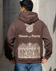 Threads of Majesty Oversize Kahve Sweatshirt 5286