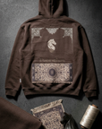 At İşleme Oversize Kahve Sweatshirt 5287