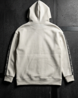Kol Şerit Desenli Fermuarlı Ekru Panda Sweatshirt 9225