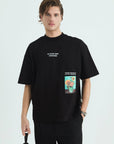 Paradise Van Gogh Siyah Oversize Tshirt 4770