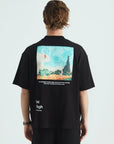 Paradise Van Gogh Siyah Oversize Tshirt 4770