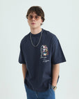 Mona Lisa Erkek Lacivert Oversize Tshirt 4768
