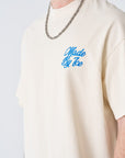 Made By İce Nakışlı Taş Oversize Tshirt 4870