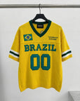 Brezilya Aplikeli Triko Oversize Tshirt