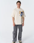 Who Are You Ekru Oversize Tshirt 4914