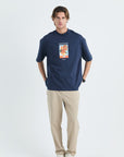 Vincent Van Gogh Erkek Oversize Lacivert Tshirt 4771