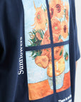 Vincent Van Gogh Erkek Oversize Lacivert Tshirt 4771