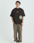 Paradise Van Gogh Kahve Oversize Tshirt 4770