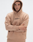 İmza Kapüşonlu Oversize Sweatshirt
