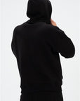 İmza Siyah Kapüşonlu Oversize Sweatshirt