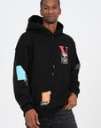 V Cool Baskılı Kapüşonlu Oversize Sweatshirt