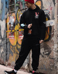 V Cool Baskılı Oversize Sweatshirt Jogger Takım