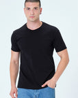 Yakası Açık Erkek Slim Fit Tshirt