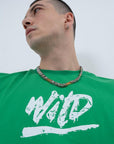 Originals Baskılı Yeşil Erkek Oversize Tshirt