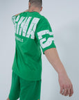 Originals Baskılı Yeşil Erkek Oversize Tshirt