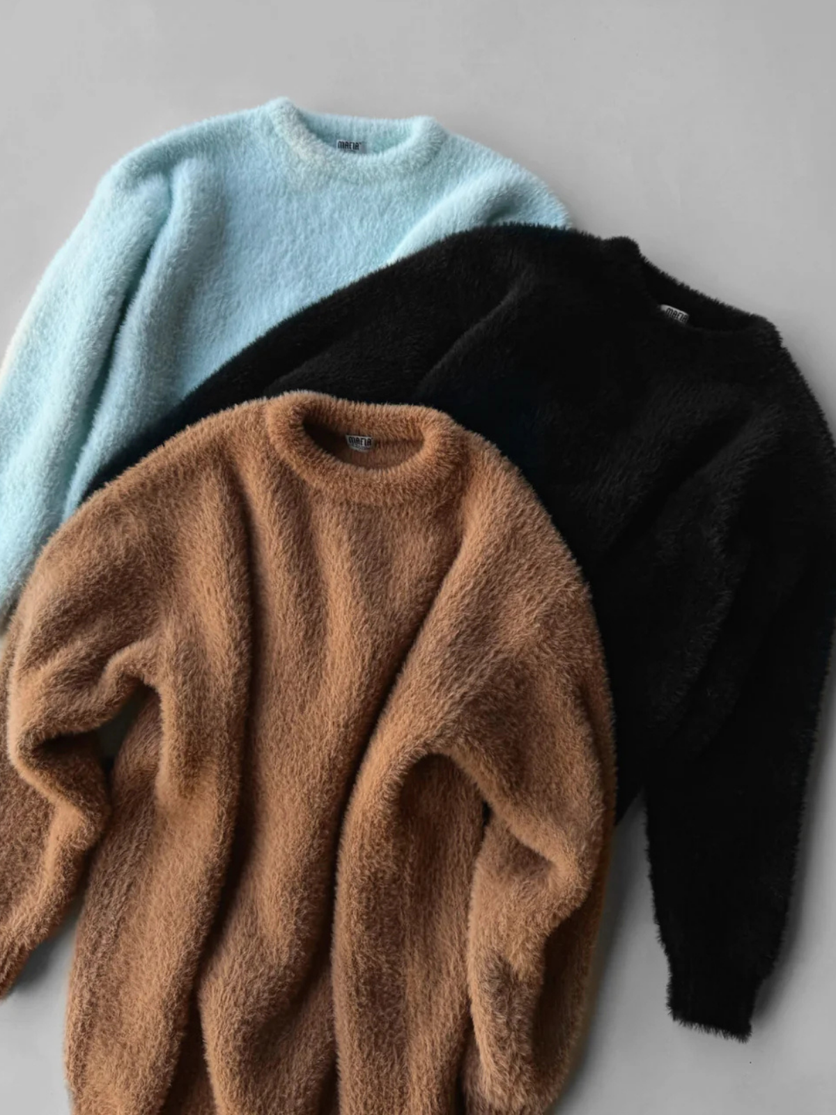 Tüy Dokulu Oversize Basıc Kazak