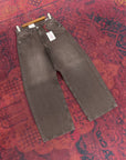 Wide Leg Super Baggy Kahve Erkek Kot Pantolon 17240-4
