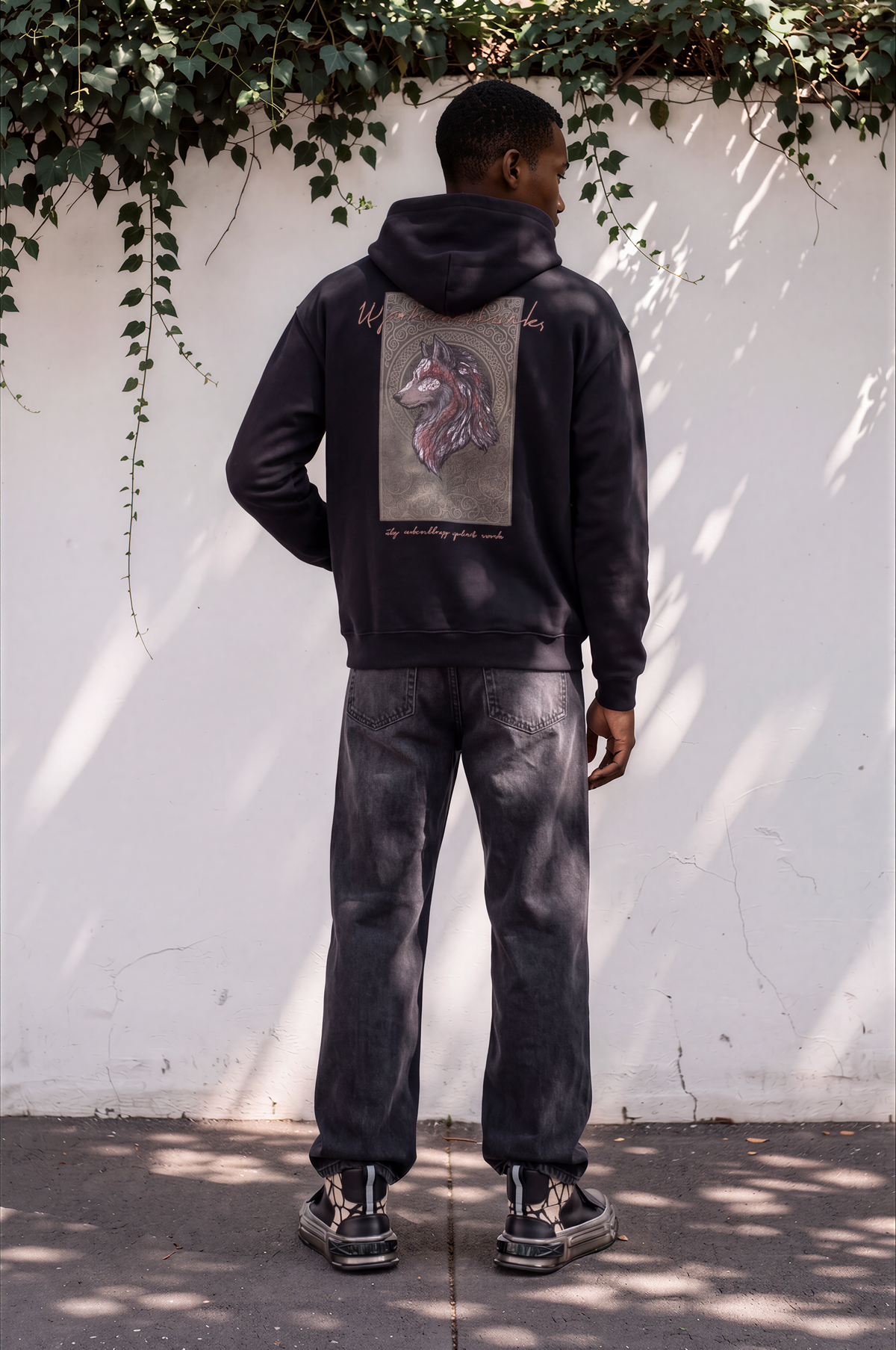 Panelli Baggy Fit Erkek Antrasit Kot Pantolon 17303-1