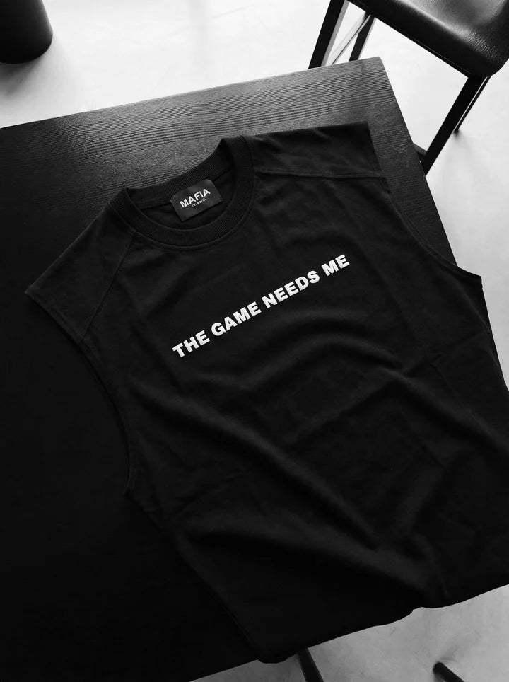 The Game Baskılı Sıfır kol Erkek Tişört