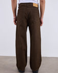 Loose Fit kalıp Erkek Kahve Kot Pantolon 252652