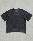 Parçalı Yıkamalı Antrasit Oversize Tshirt 26022