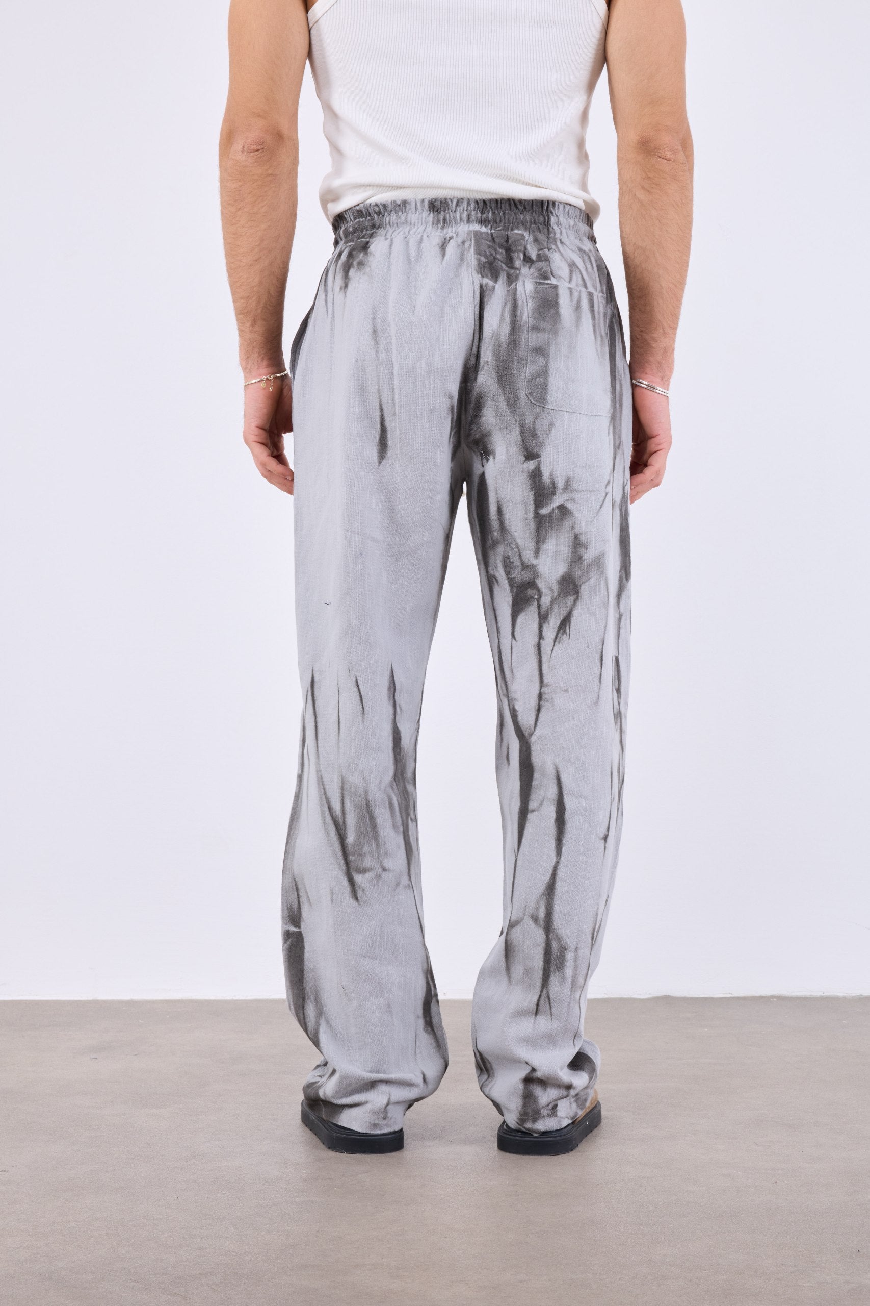 Spray Efektli Baggy Gri Erkek Pantolon 261165