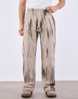 Spray Efektli Baggy Toprak Erkek Pantolon 261165